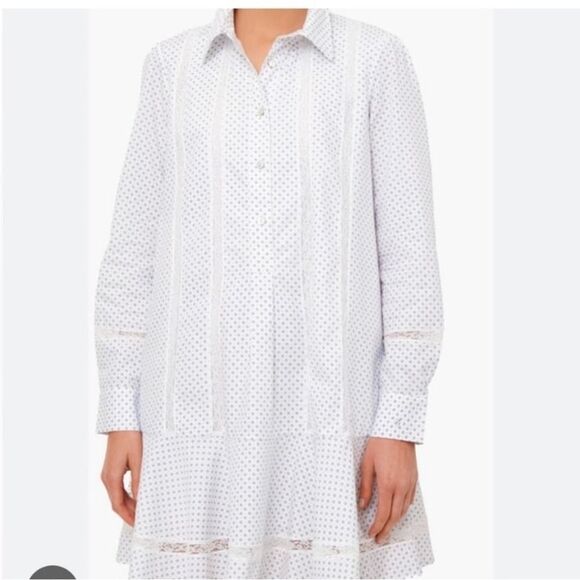 Tuckernuck Malibu Mornings Lace Callahan Floral Shirt Dress